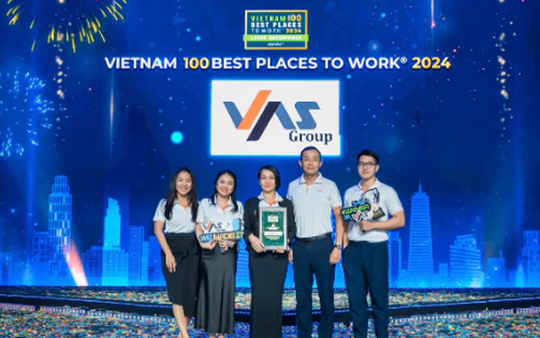 VAS Group vinh dự nhận danh hiệu Nơi Làm Việc Tốt Nhất Việt Nam® 2024