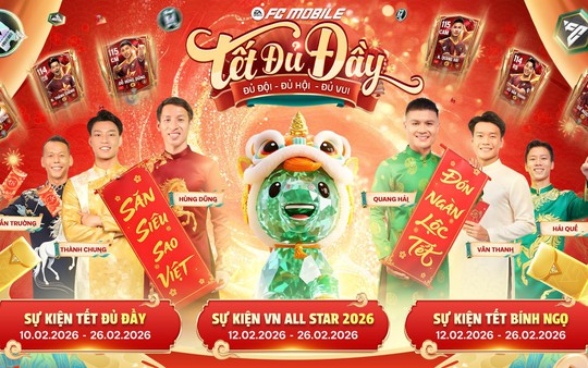 EA SPORTS FC Mobile Việt Nam tung sự kiện “Tết Đủ Đầy”: Lì xì lên tới 22.026 Đá Quý