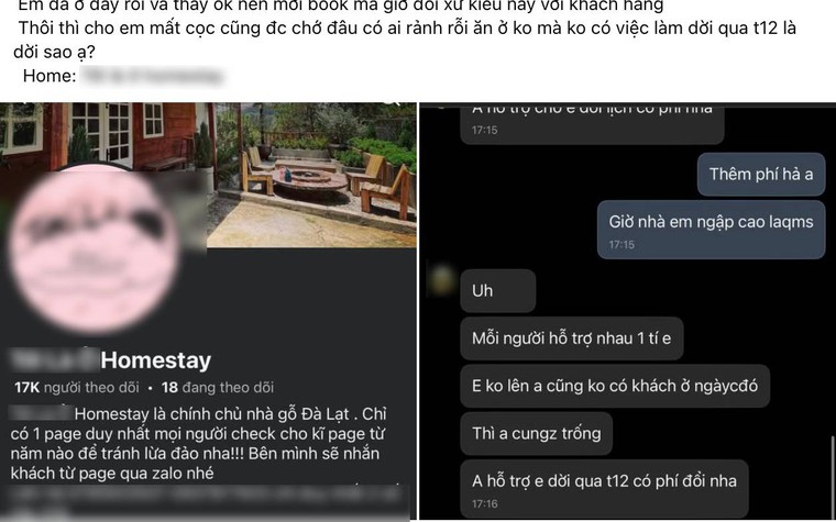 Homestay Đà Lạt xin lỗi giữa lúc khách hoang mang vì sạt lở: Đổi lịch vẫn bị tính phí?