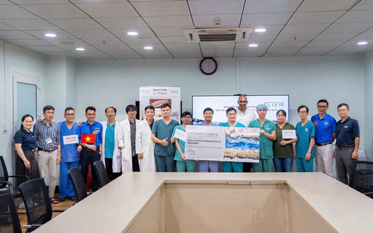 Bệnh viện Đa khoa Kiên Giang triển khai thành công bóng phá vôi cơ học LithiX HC trên bệnh nhân 95 tuổi