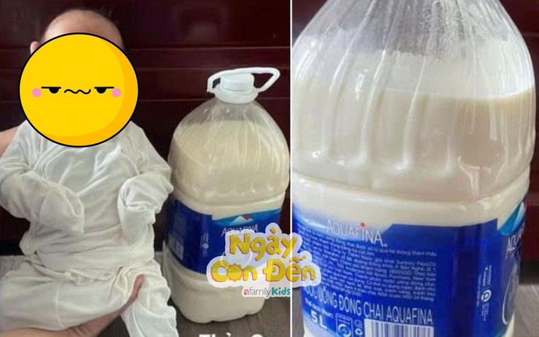 Hình ảnh mẹ bỉm hút sữa đầy cả can nước 5 lít: Các mẹ ơi, hãy yêu thương bản thân mình thêm 1 chút nhé!