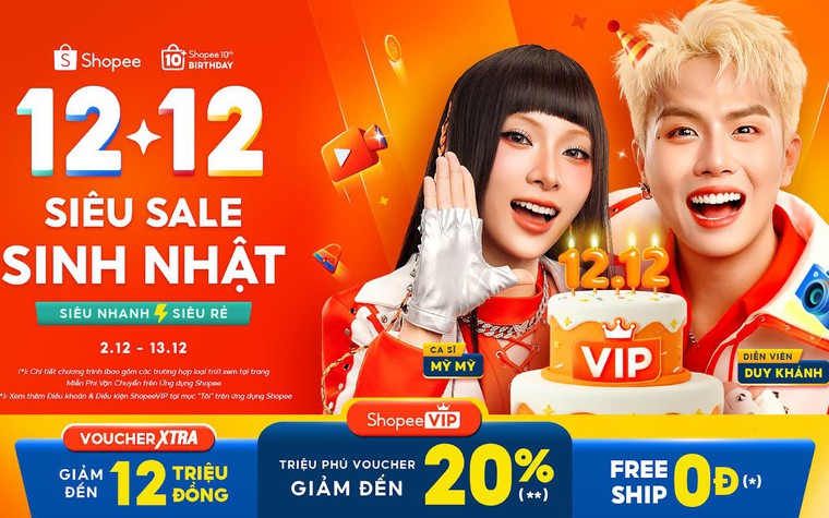 Shopee khởi động “12.12 Siêu Sale Sinh Nhật” với loạt chương trình mua sắm giải trí hoành tráng