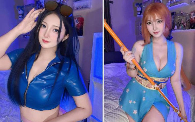Nữ coser biến hóa thành Nami và Robin, khiến fan One Piece đổ gục không lối thoát