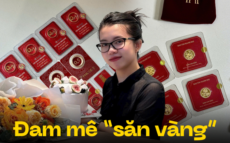 Mua vàng trên mọi “mặt trận”: Chốt 6 đơn vàng online, cô gái vẫn đi xếp hàng mua tiếp “cho có không khí”