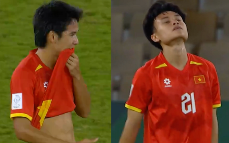 Dàn tuyển thủ U23 Việt Nam thất thần, buồn bã khi thua đau U23 Trung Quốc