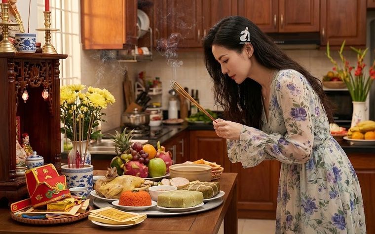 Cúng ông Táo ở nhà thuê, phòng trọ: Có cần lập bàn thờ hay chỉ cần mâm cỗ đơn giản?