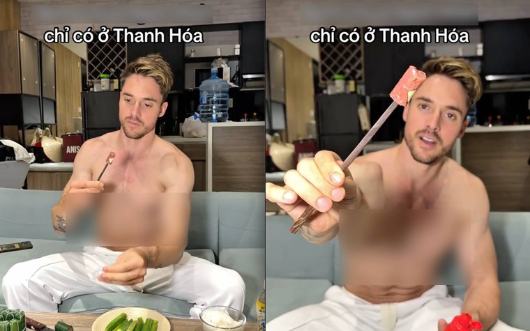 Khách Tây phát cuồng khi thử đặc sản Thanh Hoá nhưng điều dân mạng chú ý lại là cách ăn của anh