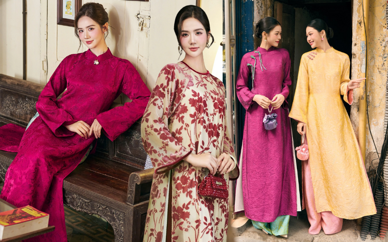 Nàng mệnh Thổ chọn áo dài Tết đẹp như Huyền Lizzie: Vừa tôn dáng, nịnh da, vừa hút tài lộc đầu năm mới