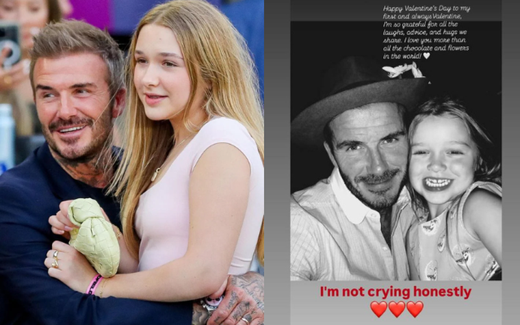 Mặc cho cả thế giới gièm pha, thiếu nữ 14 tuổi Harper bày tỏ tình yêu cực ngọt với bố - David Beckham