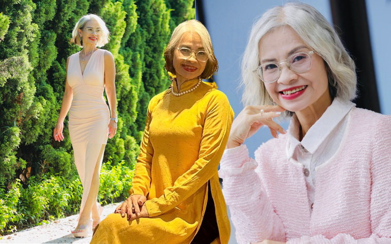 60 tuổi với eo 59cm và mái tóc bạc tự nhiên: Chị Bích Uyên chứng minh phụ nữ đẹp nhất khi là chính mình