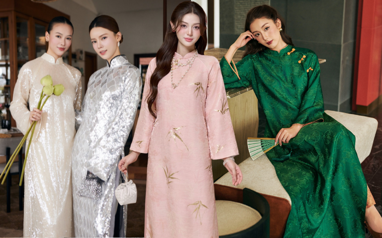 Áo dài Tết tôn da: Chọn đúng gam màu để ngay cả da ngăm đen cũng "ăn hình" tuyệt đối